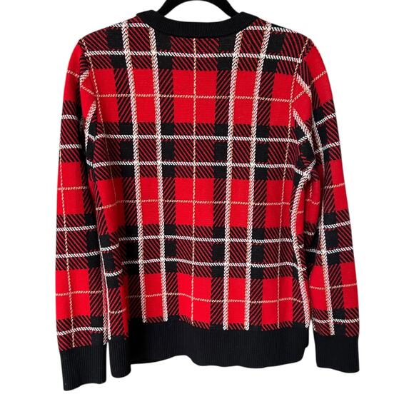 Charter Club Women's Holiday Tartan Knit Sweater Size Large - Picture 5 of 5